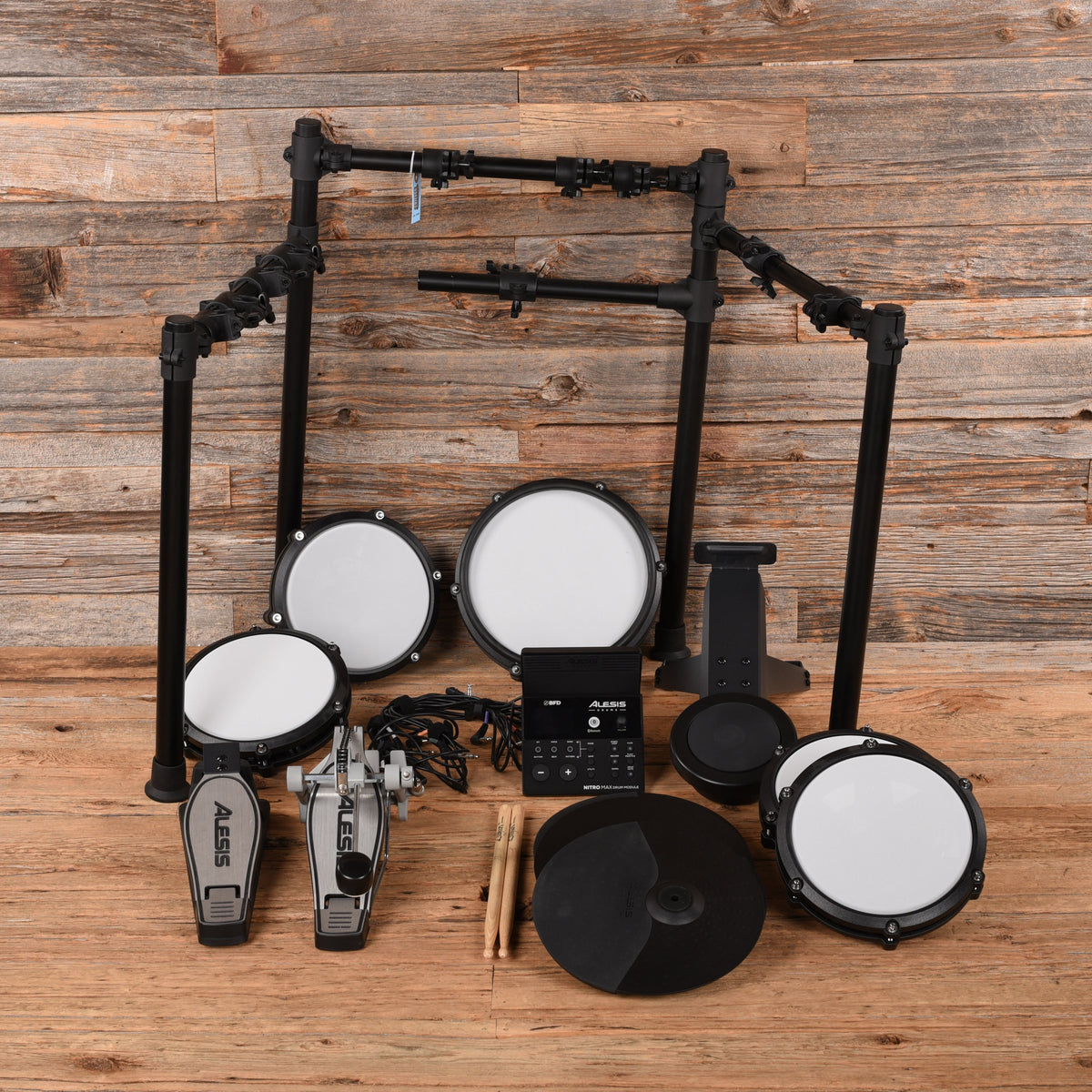 Alesis Nitro Max Kit Electronic Drum Set w/ Expansion Set