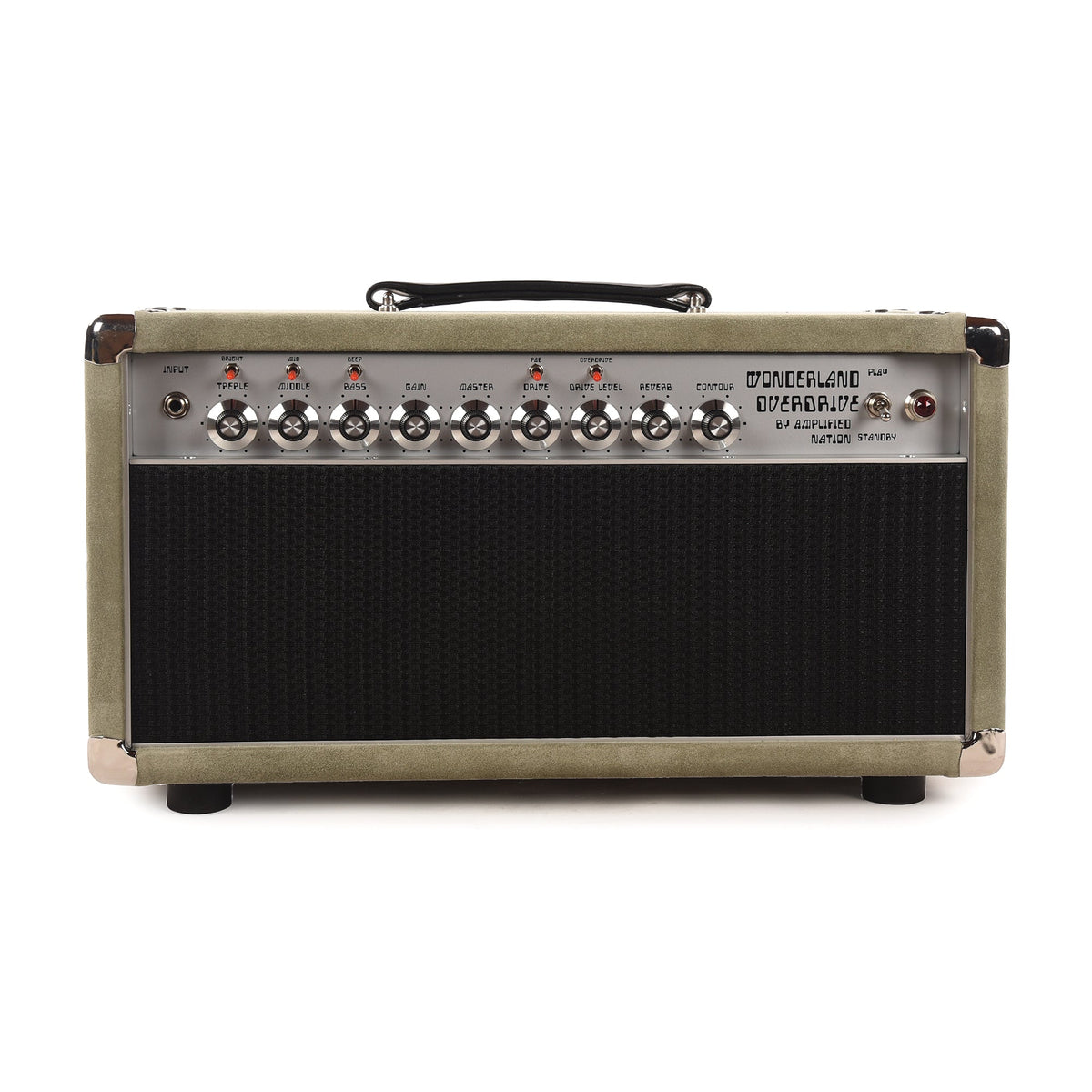 Amplified Nation Wonderland Overdrive V2 50w Head w/ Twin GZ34 Tube Rectifier Sage Suede
