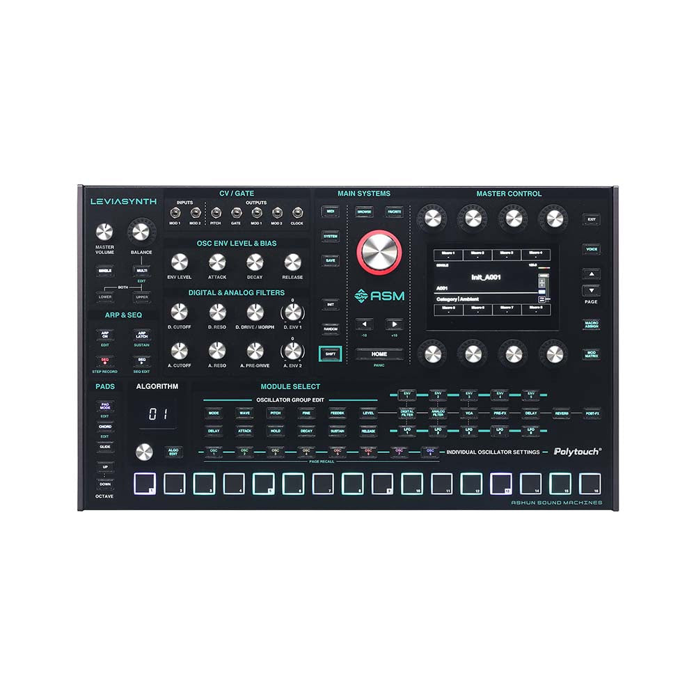 Leviasynth 16-voice Algorithmic Desktop Synthesizer