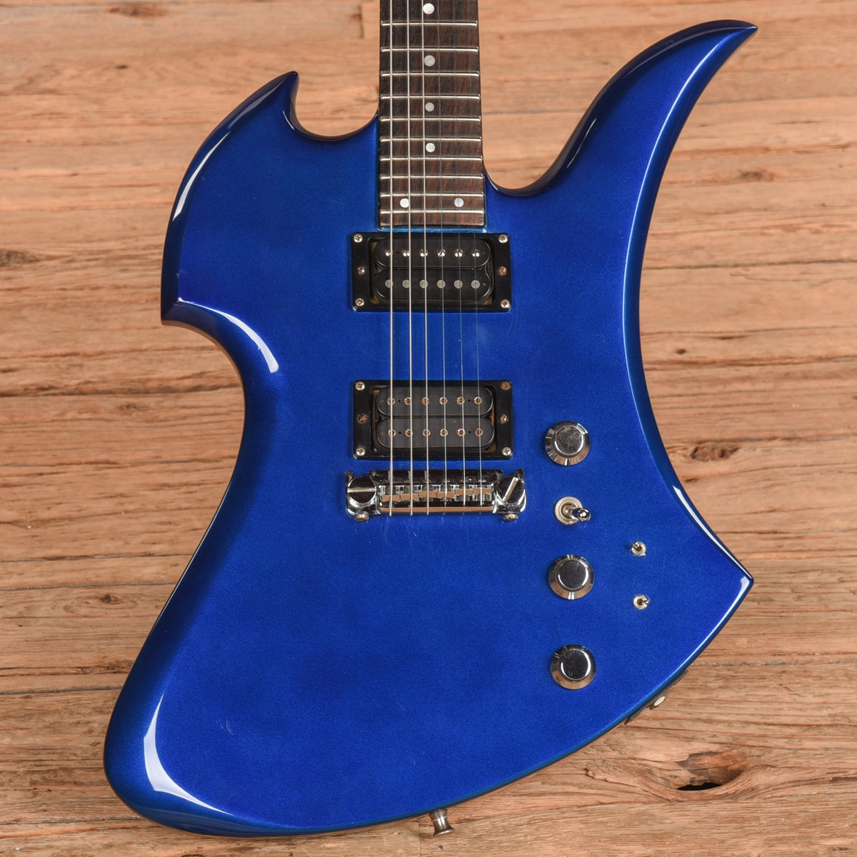 B.C. Rich Mockingbird Metallic Blue Refin 1980s