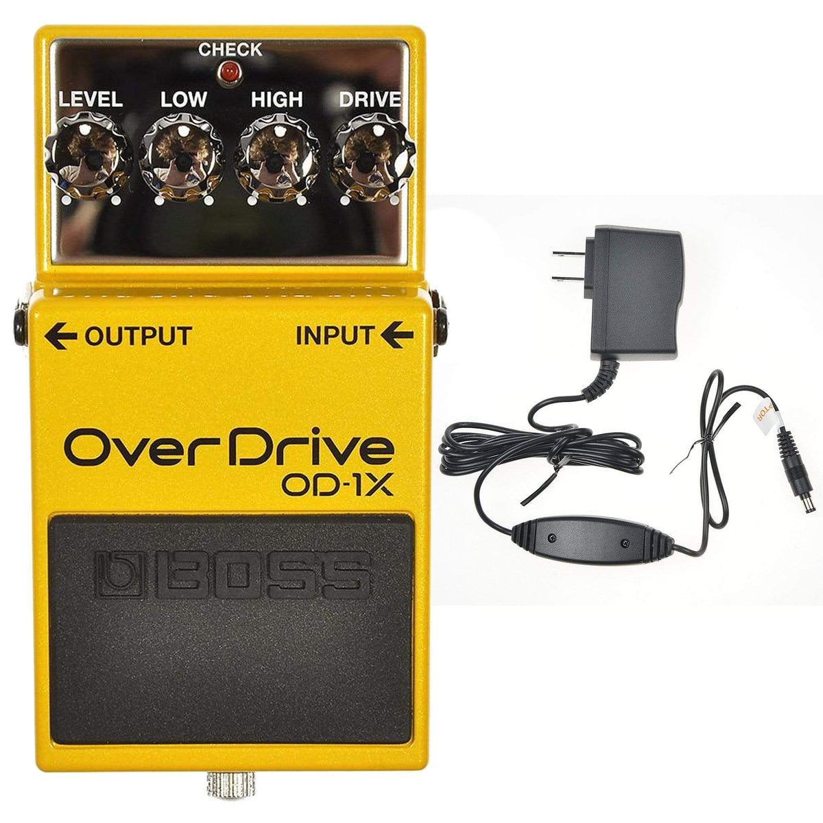 Boss OD-1X Overdrive Bundle w/ Boss PSA-120S2 Power Supply