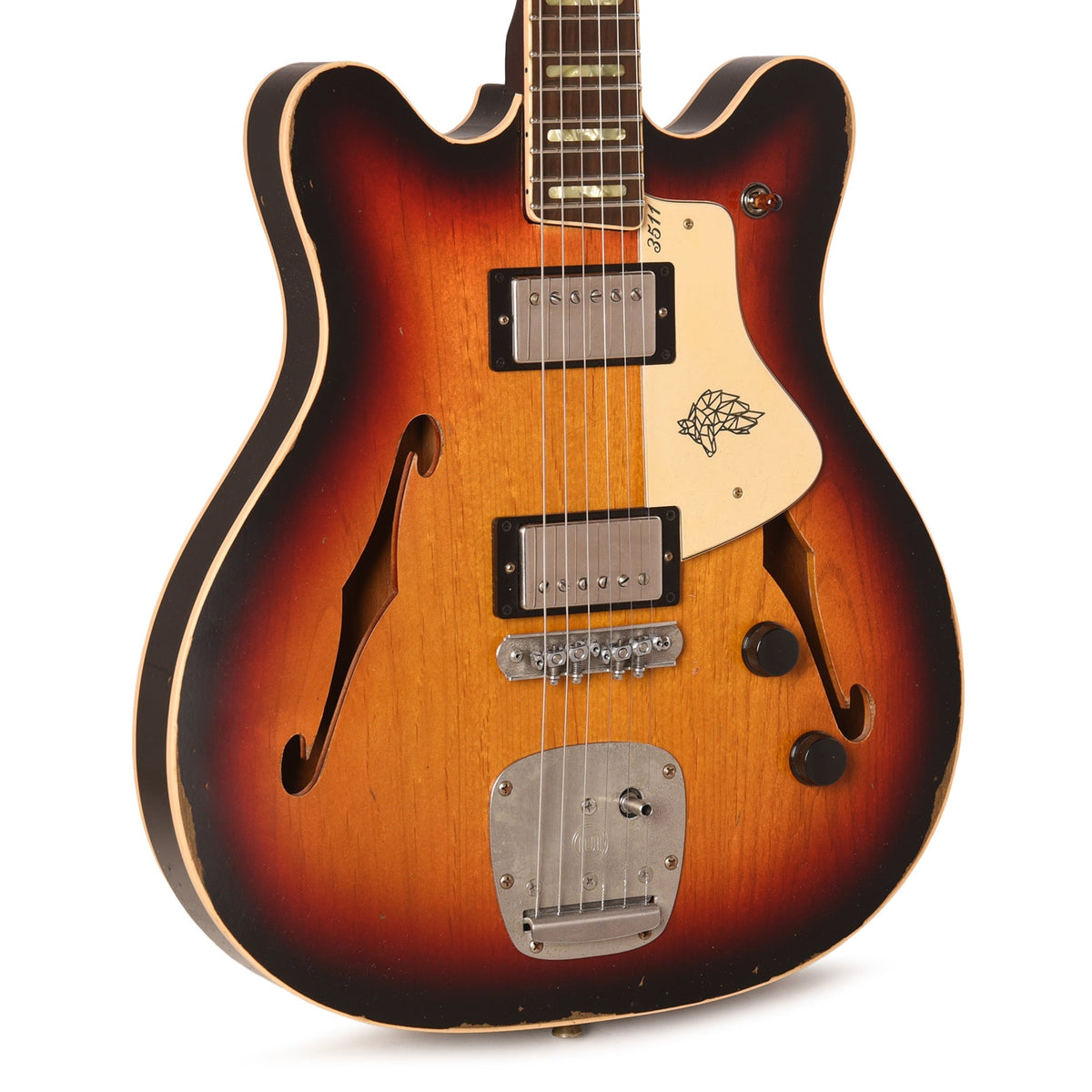 Castedosa 3511 Lobo Semi-Hollow Aged 3-Tone Sunburst w/TS Humbuckers