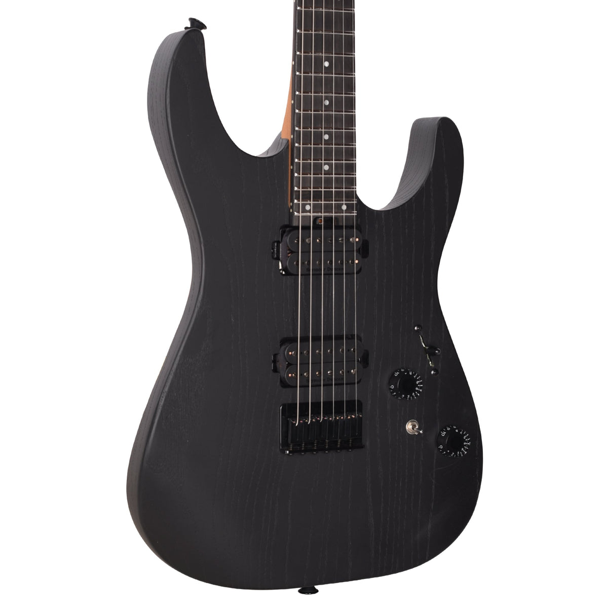 Charvel Pro-Mod Plus Dinky DK24 HH Hardtail Ebony Fingerboard Black Ash