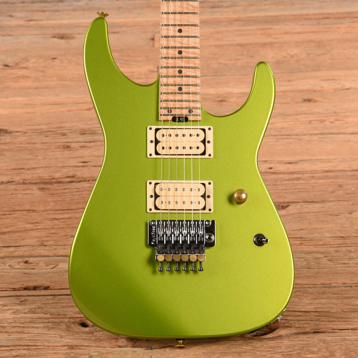 Charvel Custom Shop Dave Nichols Masterbuilt Dinky DK2H FR Lime Green Metallic 2021
