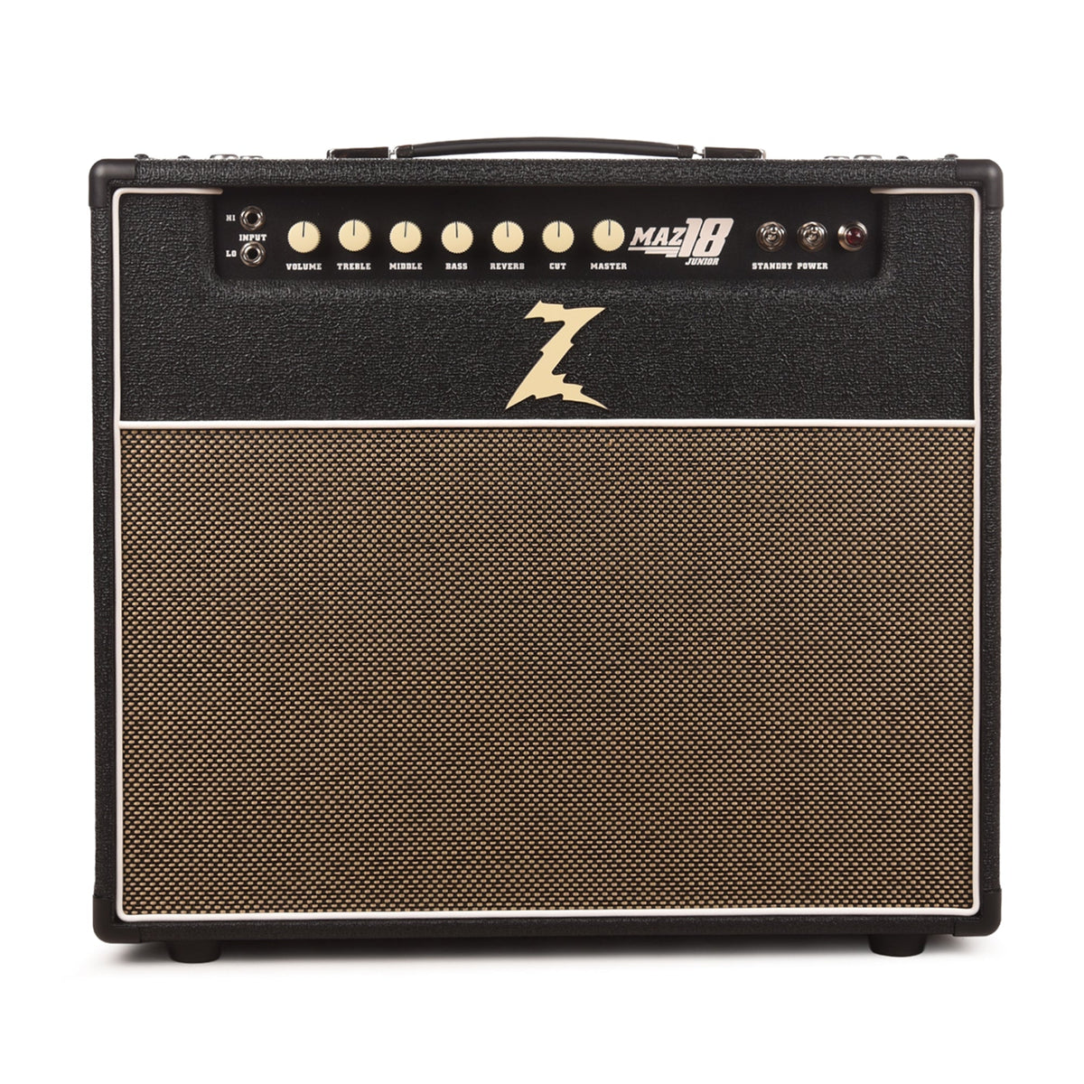 Dr. Z MAZ 18 Jr. MK.II 1x12 LT Combo w/ Reverb Black w/Tan Grill