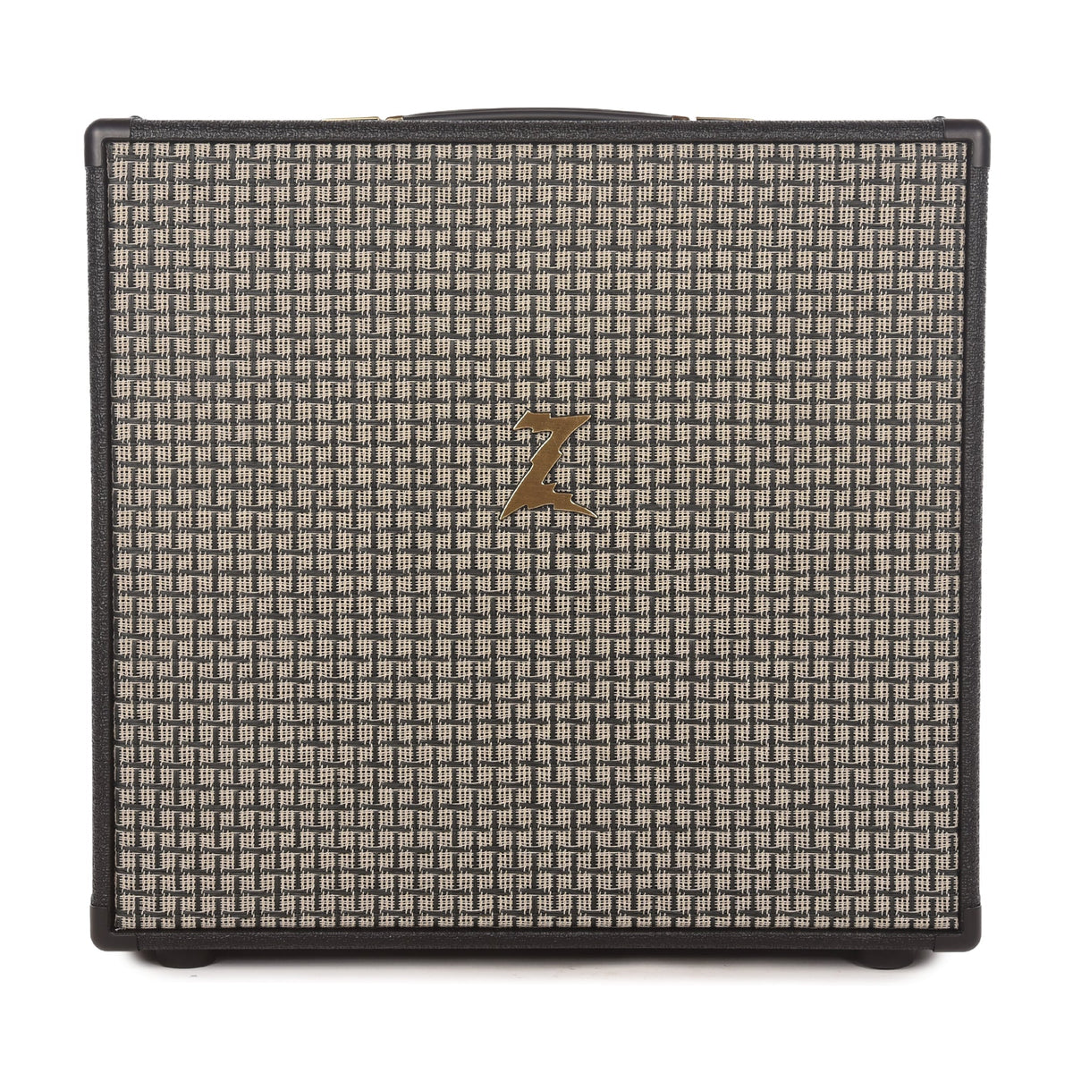 Dr. Z Route 66 Jr. 12w 1x12 Combo Black w/ Checkered Basketweave Grille, Gold Z and Handle