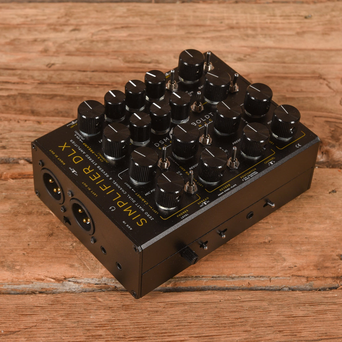 DSM Humboldt Electronics Simplifier DLX Dual Channel Zero Watt Stereo Pedalboard Amplifier