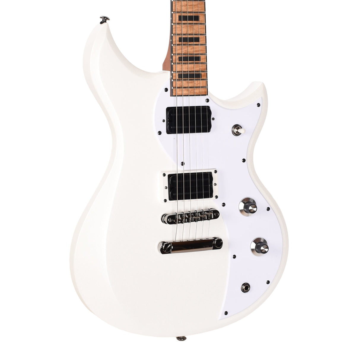 Dunable Cyclops DE Matte White Pearl w/ White Flame Neck