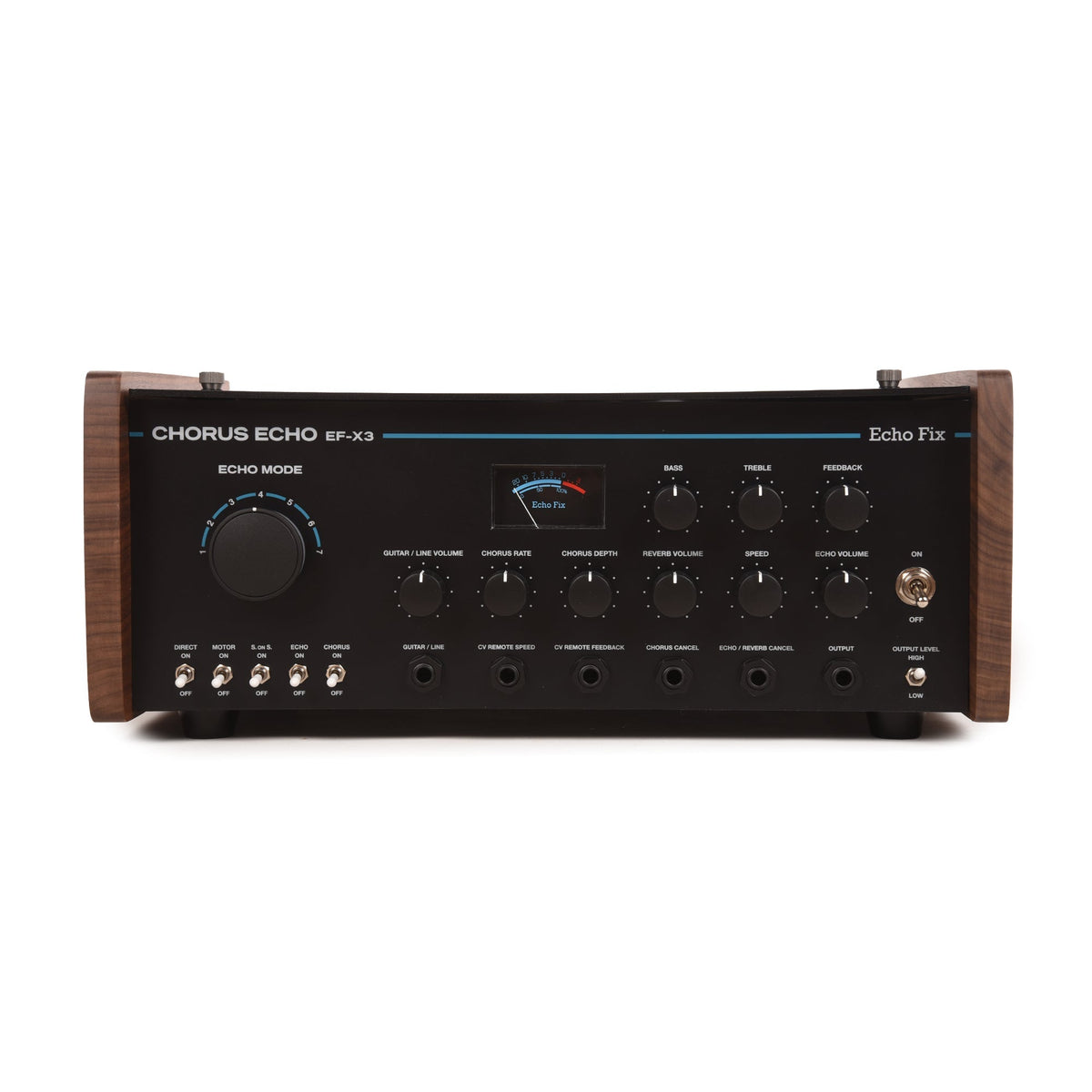 Echo Fix EF-X3 Wooden Chorus Echo w/BBD Analog Chorus & Spring Reverb Black