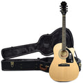 Epiphone AJ-100CE Advanced Jumbo Acoustic-Electric Natural CH and Epiphone Hardshell Case Bundle