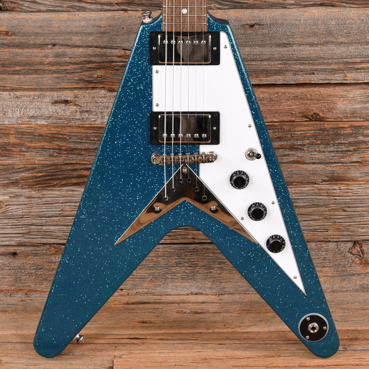 Epiphone Flying V Blue Sparkle 2024