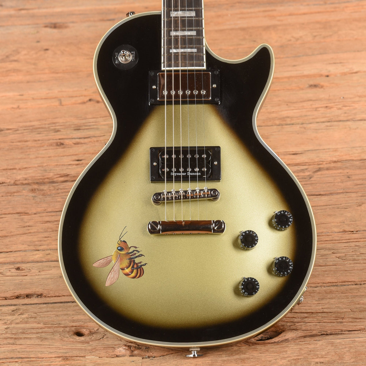 Epiphone Adam Jones Signature Art Series Les Paul Custom "Veil of Bees" Silverburst 2023