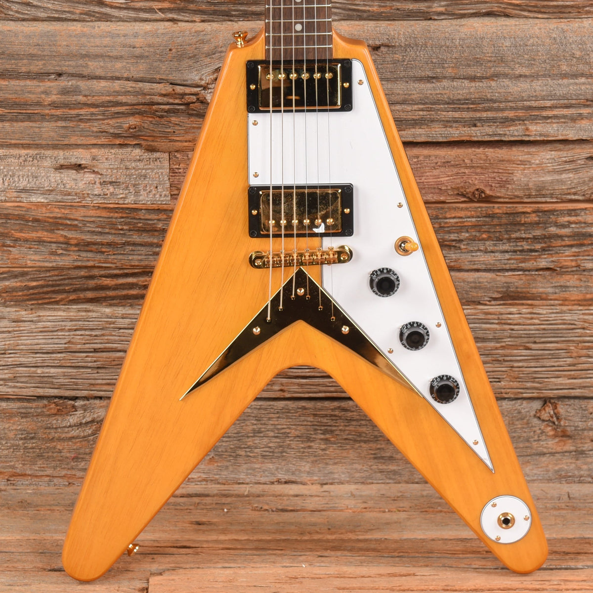 Epiphone Inspired by Gibson Custom '58 Flying V Aged Natural 2023