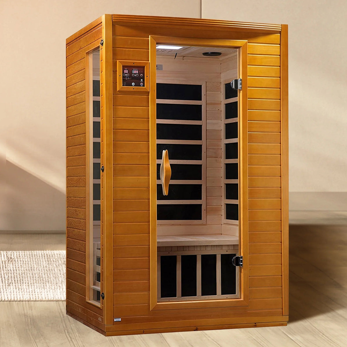 Andora 2-Person Low EMF FAR Infrared Sauna in Canadian Hemlock