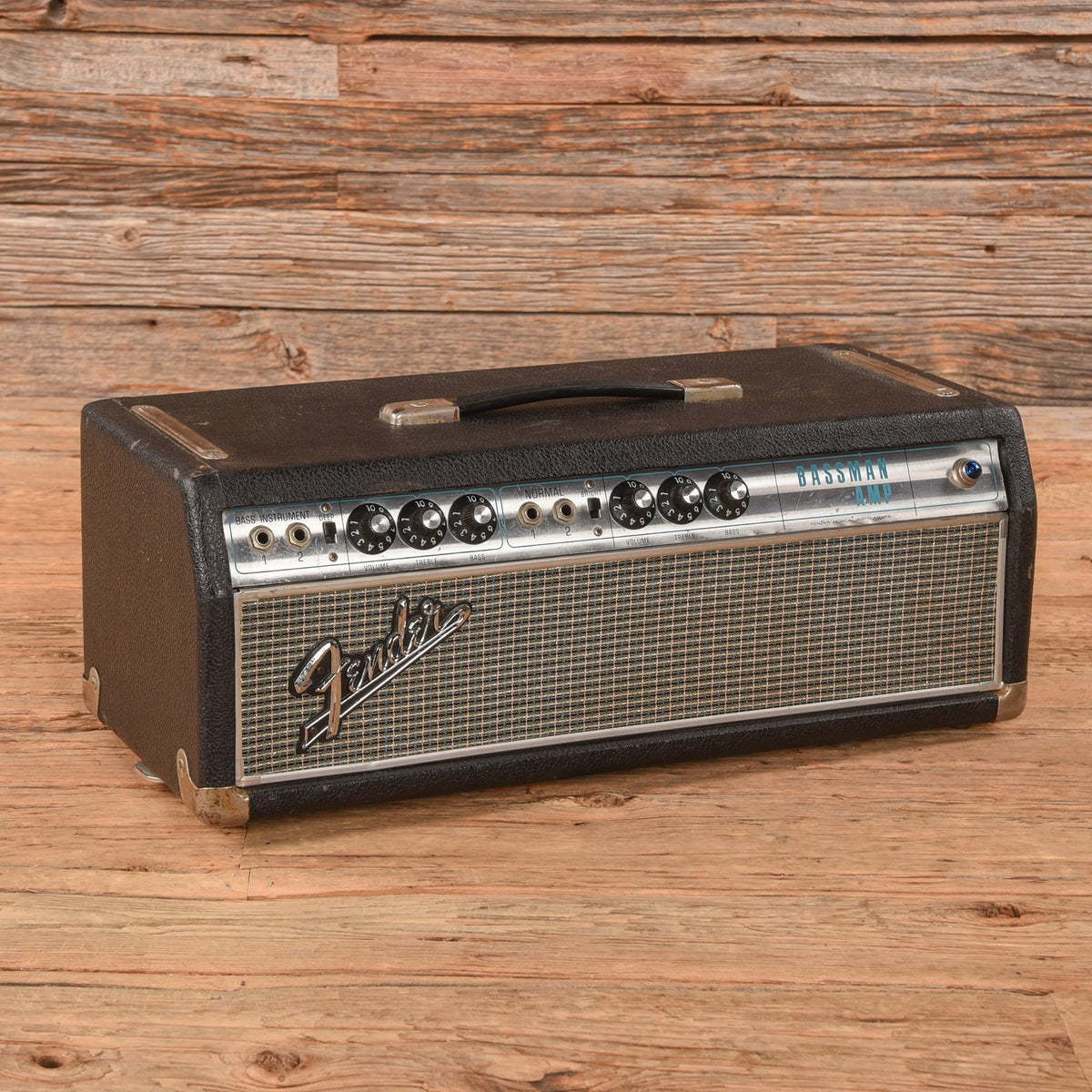 Fender Bassman "Drip Edge" 2-Channel 50-Watt Guitar Amp Head Black 1968