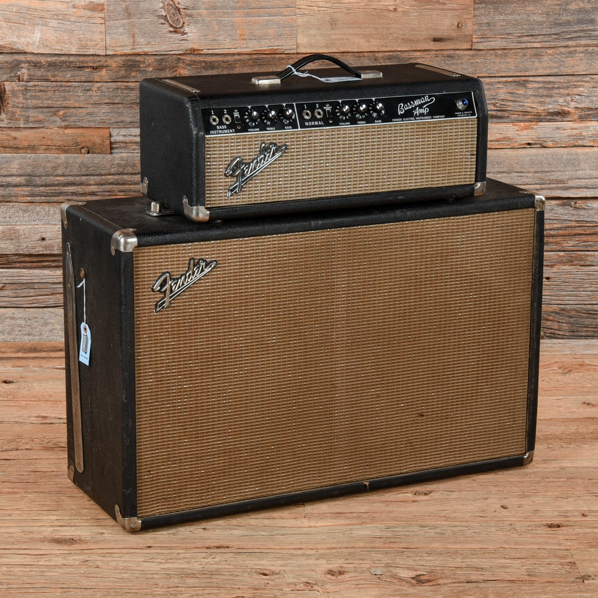 Fender Bassman Head w/ Matching 2x12 Cabinet  1965