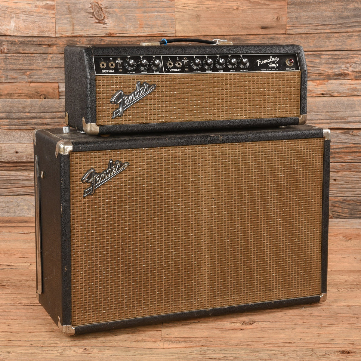 Fender Tremolux 2-Channel 35-Watt  2x10" Piggyback Guitar Amp  1964