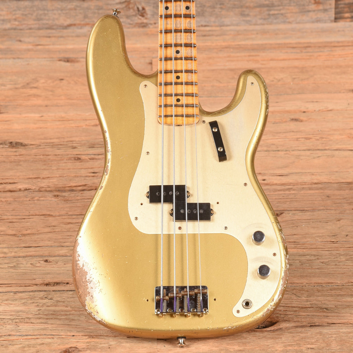 Fender Custom Shop Limited P-Jazz Bass Heavy Relic Gold 2024
