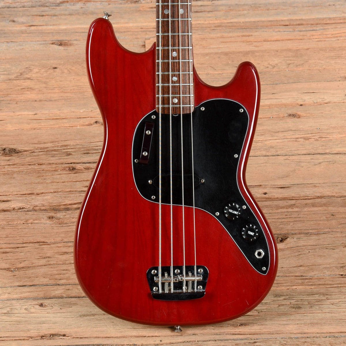 Fender Musicmaster Bass Red 1978
