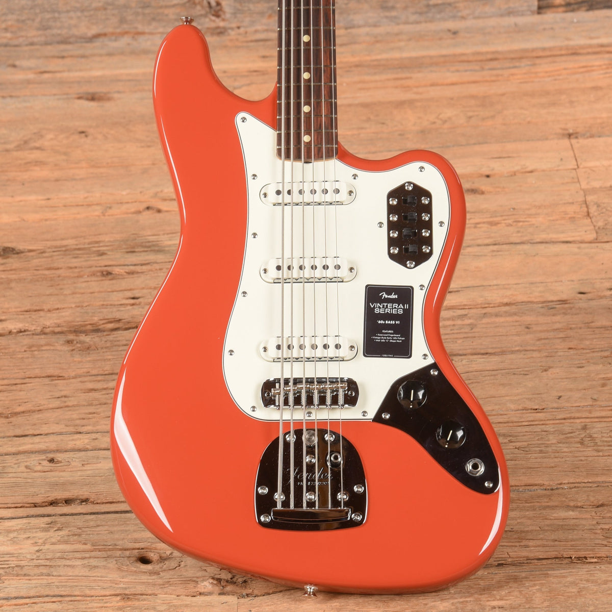 Fender Vintera II '60s Bass VI Fiesta Red 2025