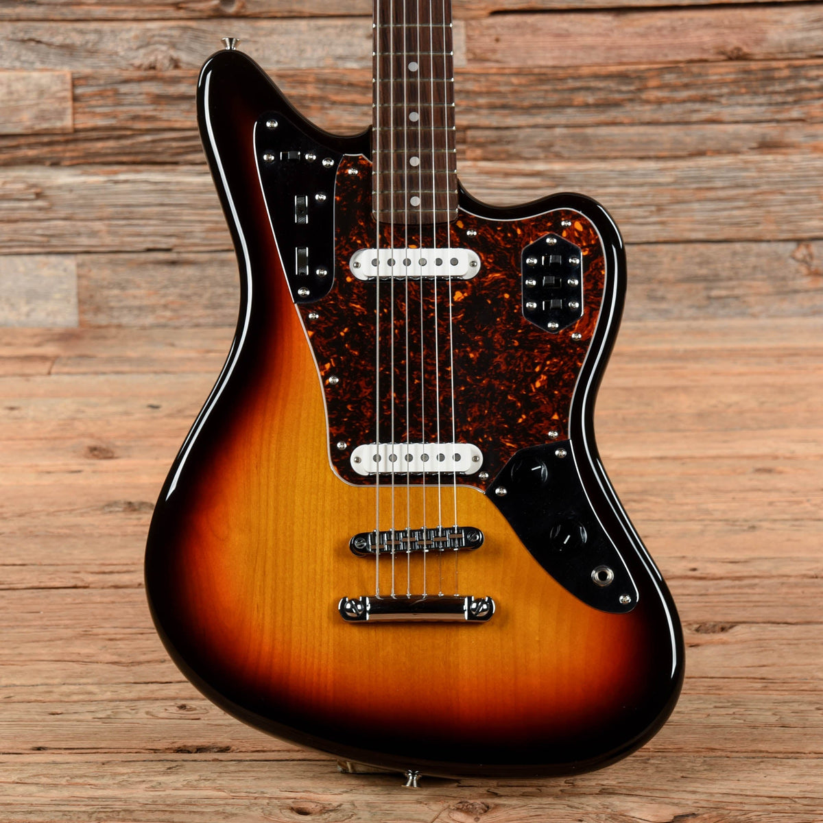 Fender JGB Jaguar Bottom Master Baritone MIJ 2004 3-Tone Sunburst - Dave Amato of REO Speedwagon