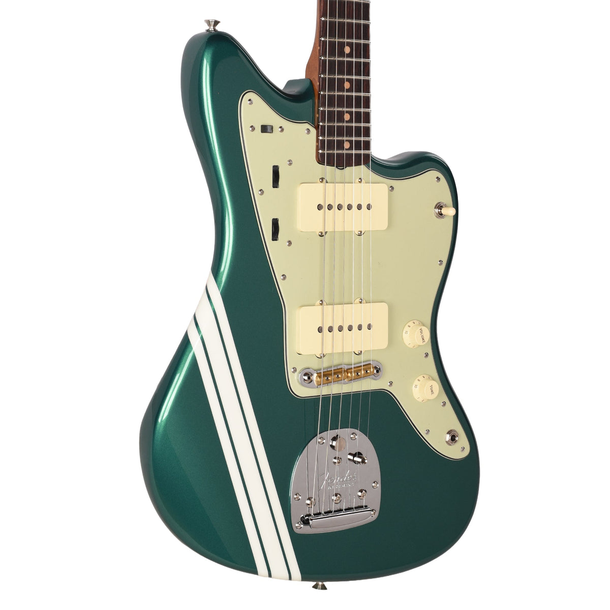 Fender Custom Shop 1962 Jazzmaster NOS British Racing Green w/Olympic White Competition Stripes