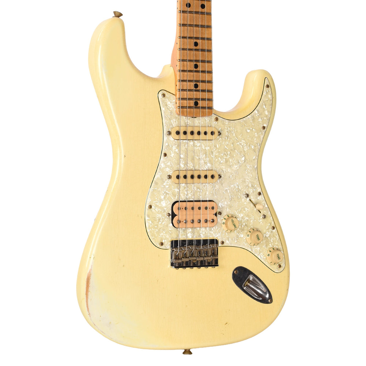 Fender Custom Shop 1968 Stratocaster Relic Aged Vintage White Over Olympic White Masterbuilder Apprentice Built By Everett Kowalski
