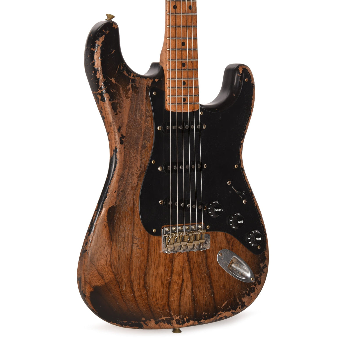 Fender Custom Shop '50s 3A Birdseye Neck Strat Ultimate Relic Black Burst Master Built By Kyle McMillin