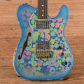 Fender Custom Shop Limited Edition 1972 Telecaster Thinline Rosewood Relic w/Trem Blue Flower 2019