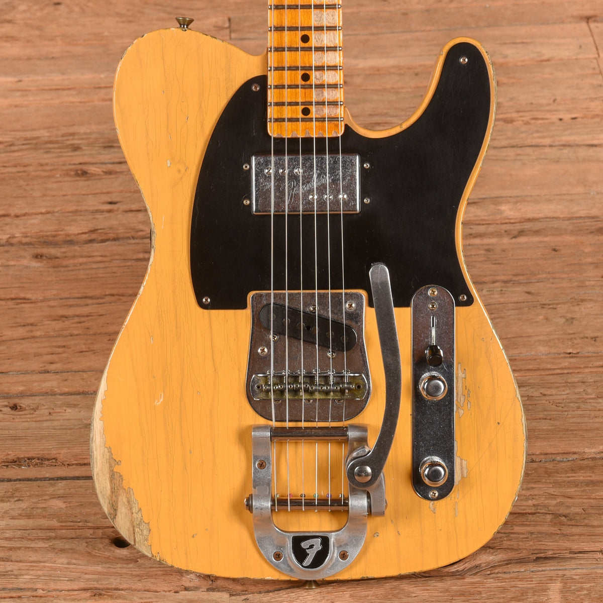 Fender Custom Shop LTD CuNiFe Blackguard Telecaster Heavy Relic Butterscotch Blonde