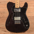 Fender Telecaster Thinline Transparent Black Refin 1972