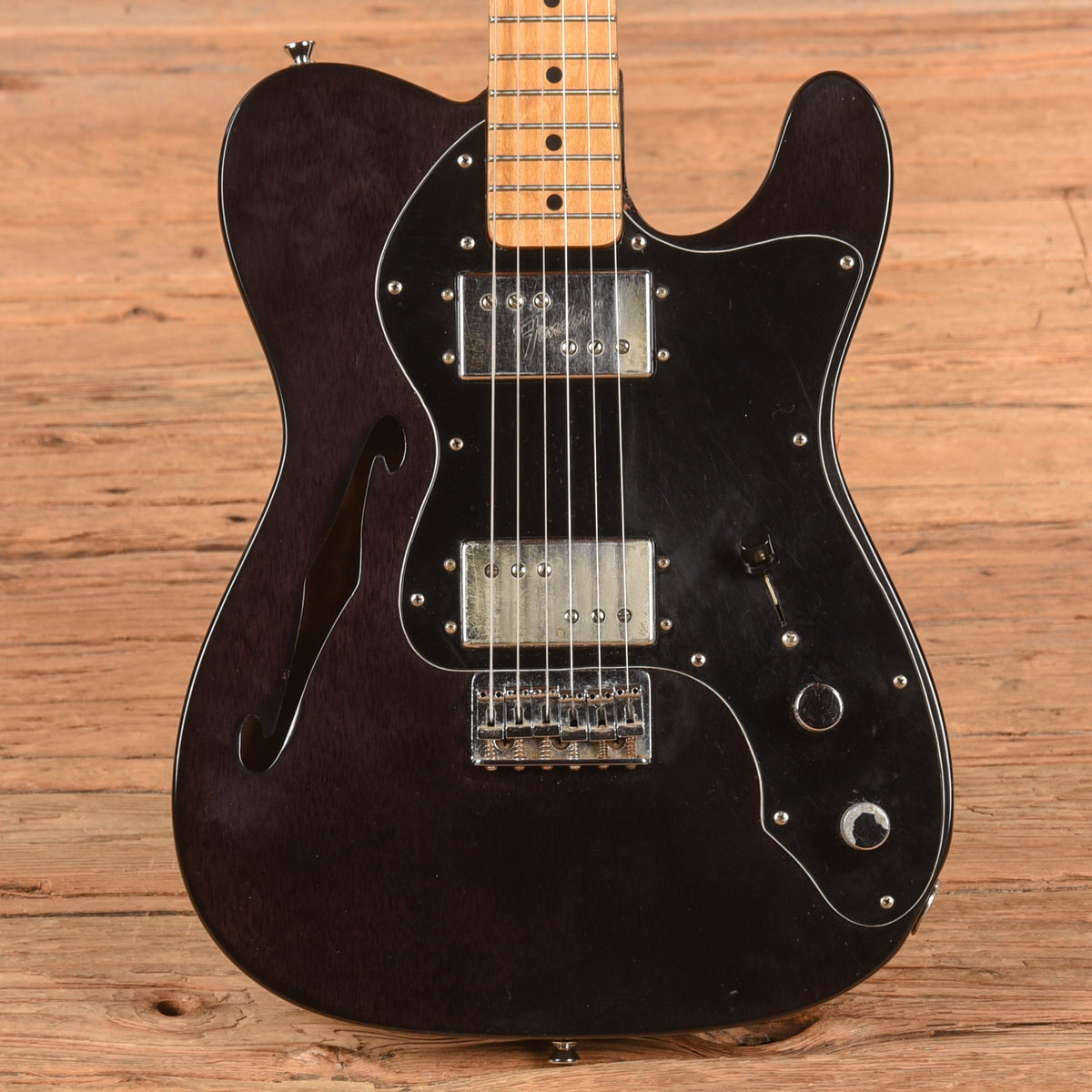 Fender Telecaster Thinline Transparent Black Refin 1972