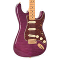 Fender Custom Shop Custom Deluxe Stratocaster NOS AAA Flame Maple Top Purple Transparent w/Lightweight Ash Body & AAA Flame Neck