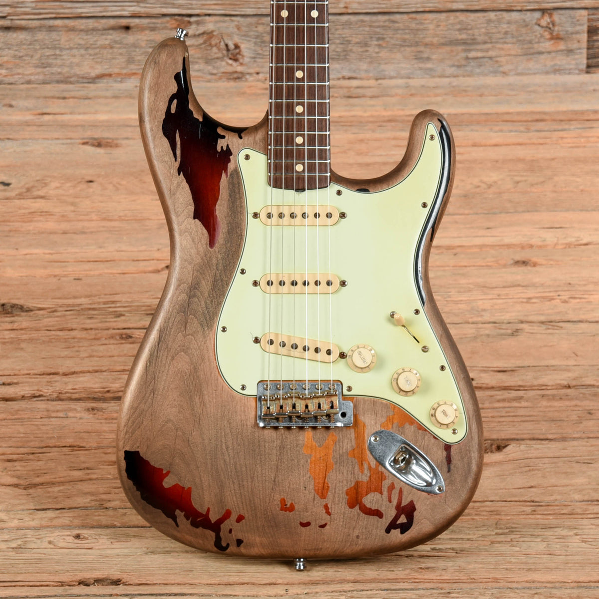 Fender Custom Shop Rory Ghallager Stratocaster Sunburst 2005  - Dave Amato of REO Speedwagon