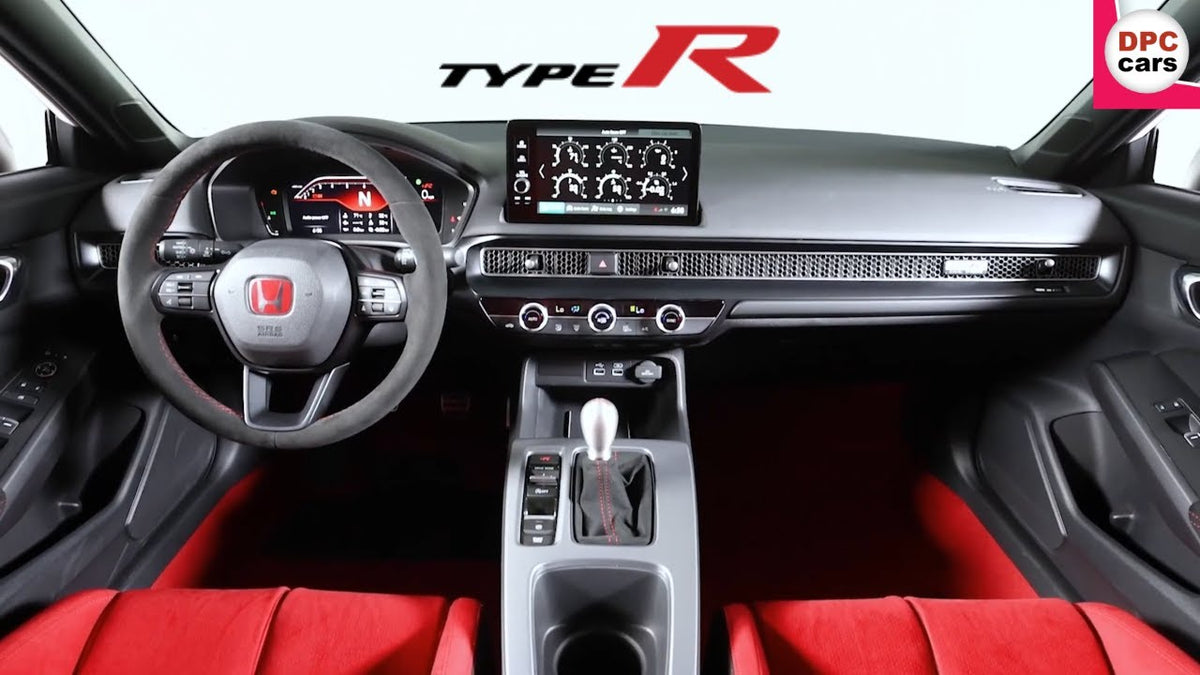 Genuine Honda 2023+ Civic Type-R FL5 Alcantara Red Leather Steering Wheel Grip