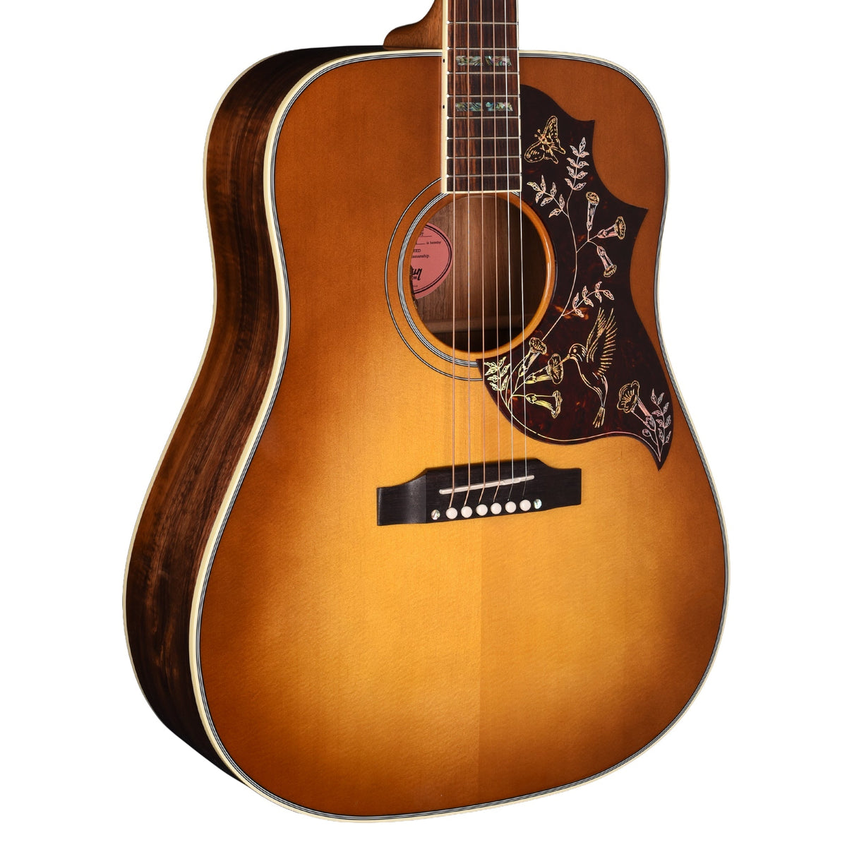 Gibson Custom Shop Hummingbird Elegant Koa Honey Burst