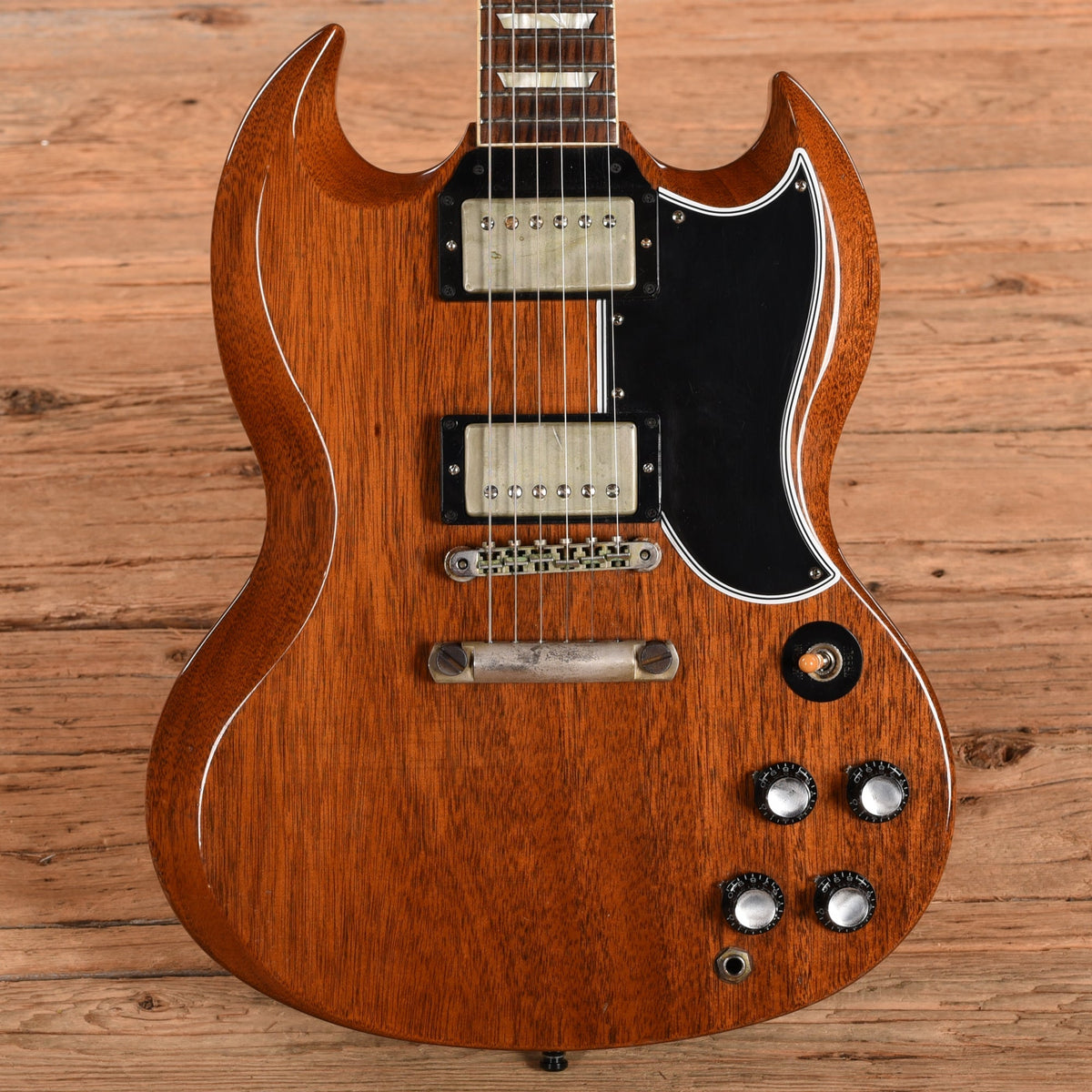 Gibson Custom 62 SG Standard Natural Stop Bar Lightly Aged Natural 2016
