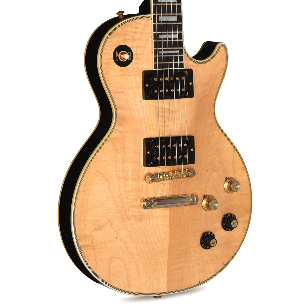 Gibson Custom Shop Artist Collector's Edition Mick Ronson 1968 Les Paul Custom Ebony/Antique Natural Murphy Lab Aged
