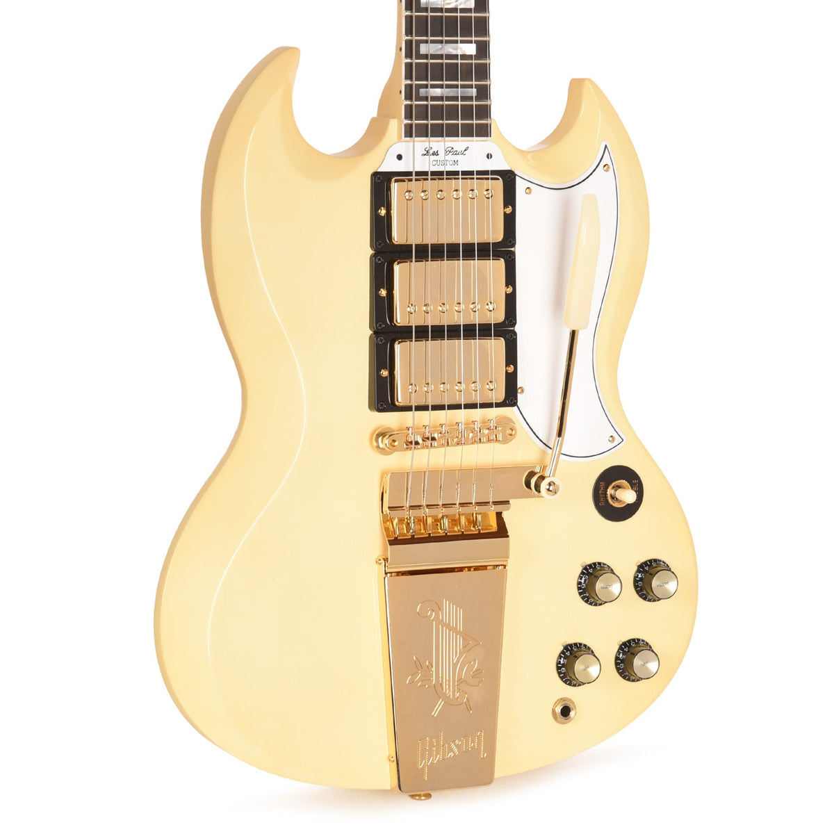 Gibson Custom Shop 1963 Les Paul SG Custom Reissue w/Maestro Classic White VOS