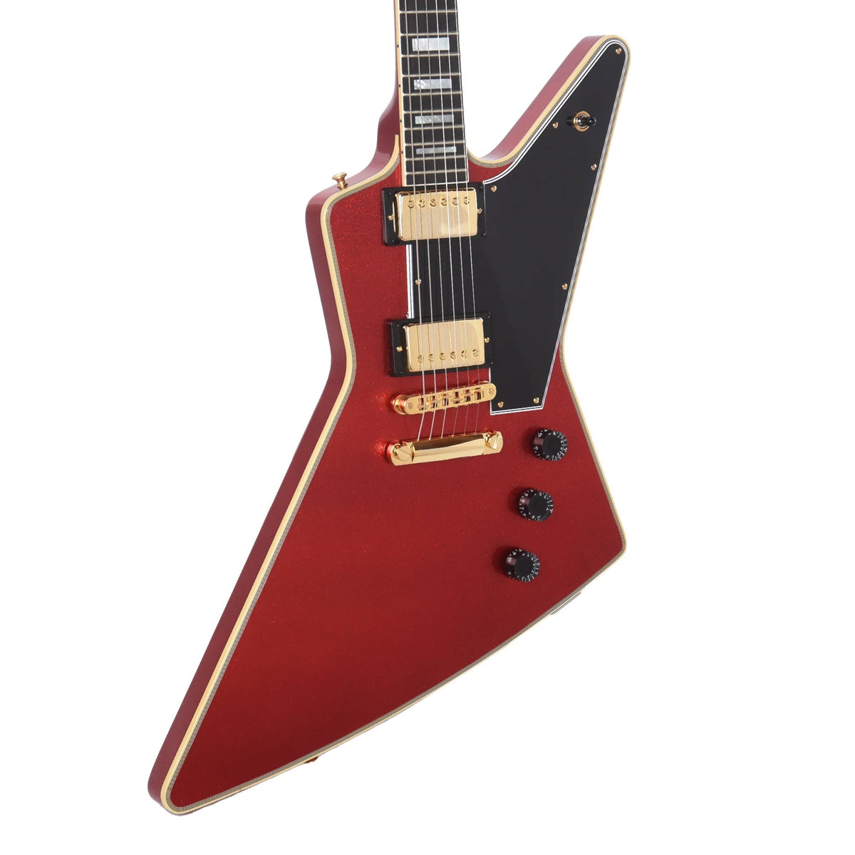 Gibson Custom Shop Explorer Custom "CME Spec" Antique Red Sparkle VOS w/Black Stinger