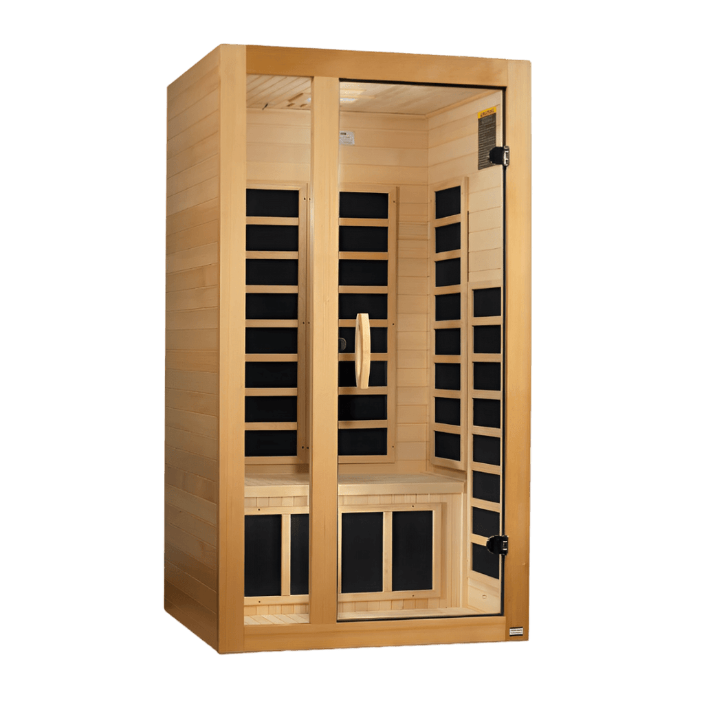 Gracia 1-2 Person Low EMF FAR Infrared Sauna - Canadian Hemlock
