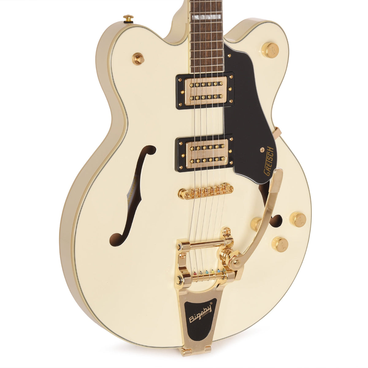 Gretsch G2622TG Streamliner Center Block Double-Cut Vintage White w/Bigsby LTD & Broad’Tron BT-3S Pickups
