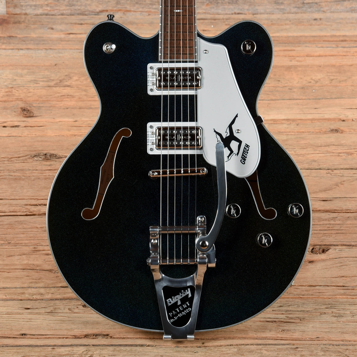 Gretsch Electromatic John Gourley Broadkaster Center Block Iridescent Black