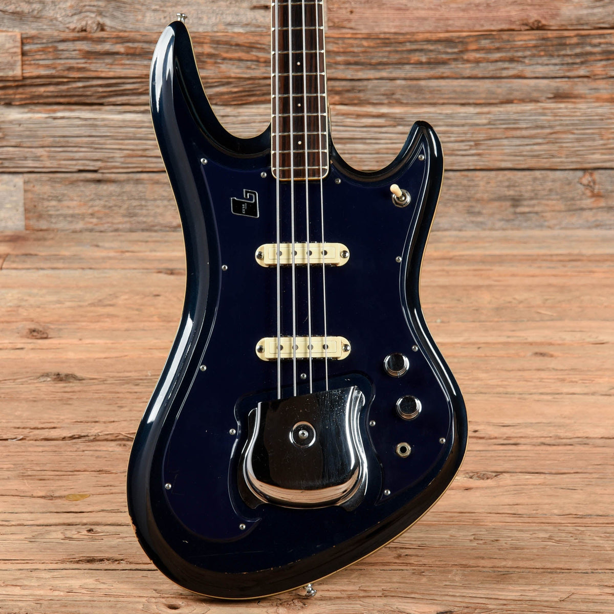 Guyatone EB-9 Sharp 5 Blue Sparkle 1970s