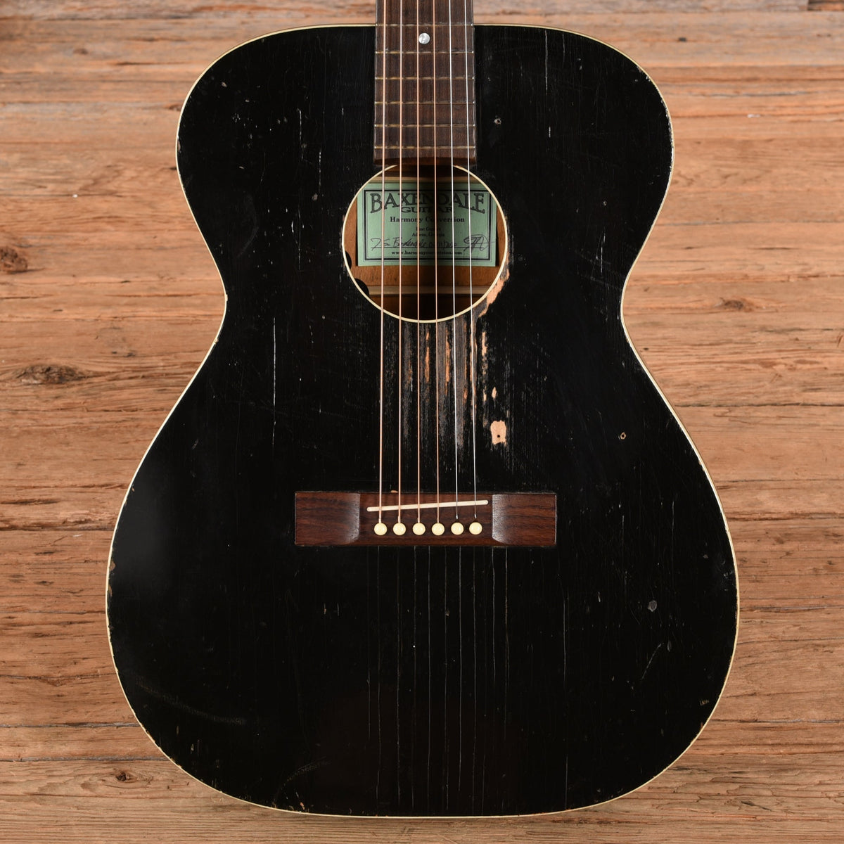 Harmony Roy Smeck Baxendale X-Brace Conversion Black 1960s
