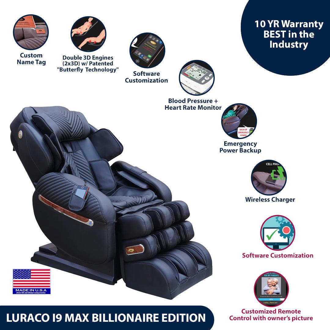 Luraco i9 Max Plus Billionaire Edition Massage Chair