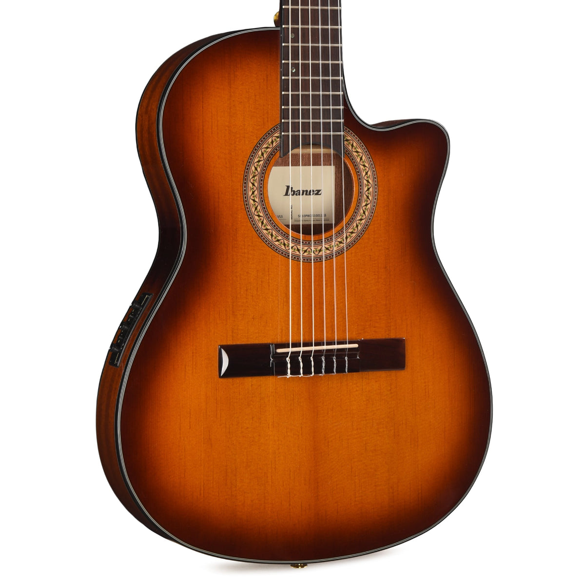 Ibanez GA35TCEVLS Thinline Cutaway Classical Acoustic-Electric Violin Sunburst High Gloss
