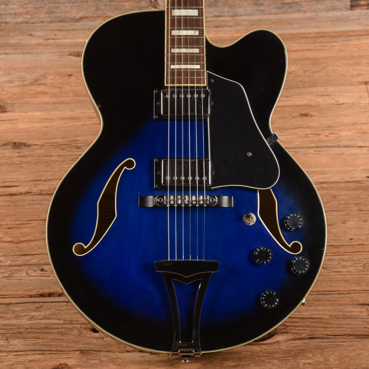Ibanez AF75 Artcore Transparent Blue Sunburst 2003