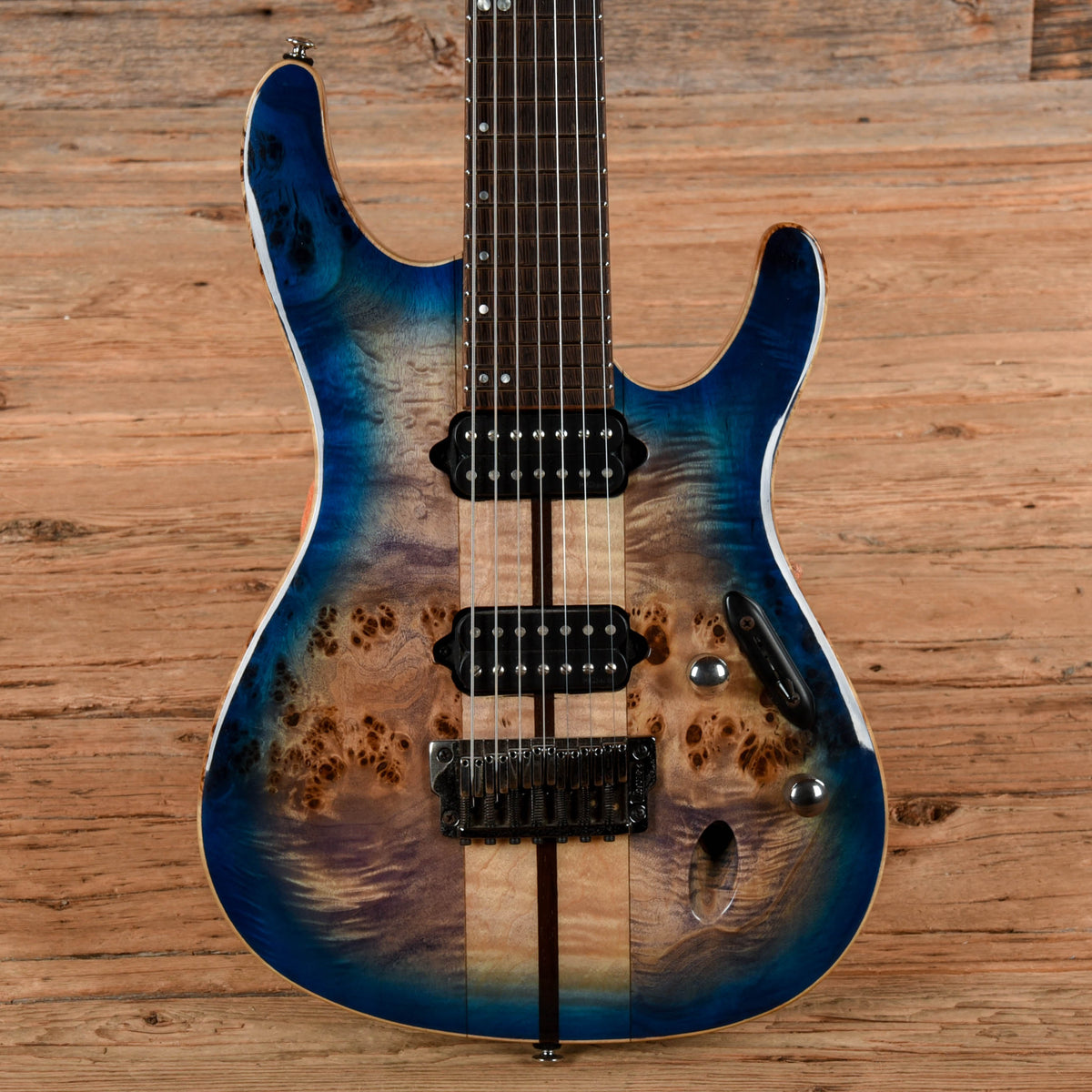 Ibanez S1027PBF Cerulean Blue Burst