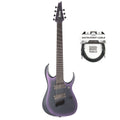 Ibanez RGD71ALMS RGD Axion Label 7-String Multi Scale Black Aurora Burst Matte w/Fishman Fluence Pickups and (1) Cable Bundle